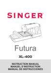 Singer FUTURA XL-400 User's Manual