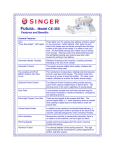 Singer CE350 User's Manual