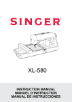 Singer 580 | ROTARY STEAM PRESS Instruction Manual