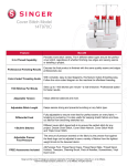 Singer 14T970C Product Sheet