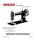 Singer 127-3 128-3 Instruction Manual