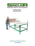 Sinclair Cutting System User's Manual