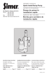 Simer Pumps 2944RP User's Manual