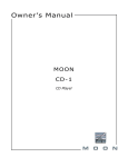 Simaudio MOON CD-1 User's Manual