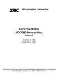 Sierra Monitor Corporation Sentry Controller Gas Detector User's Manual