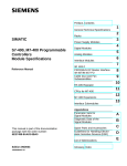 Siemens Simatic M7-400 User's Manual