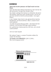 Siemens Oven HB 300.80 User's Manual