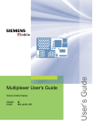 Siemens Multiplexer Mux_guide_v06 User's Manual