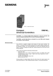 Siemens compact universal controllers User's Manual