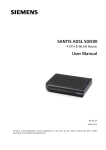 Siemens ADSL 50 User's Manual
