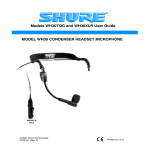 Shure WH30XLR User's Manual