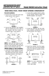 Shure WA503 User's Manual