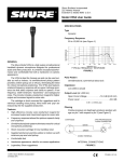 Shure VP64 User's Manual