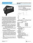 Shure UA870 User's Manual