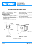 Shure R89 User's Manual