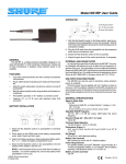 Shure MX1BP User's Manual