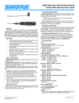 Shure MX100 User's Manual