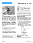 Shure MICROPHONE WL93 User's Manual