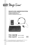 Shure Microphone TXS-142/VT User's Manual