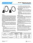 Shure MX300 User's Manual