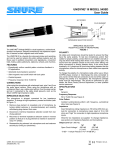 Shure Microphone M545SD User's Manual