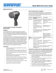 Shure 52A User's Manual