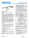 Shure BETA 98/S User's Manual