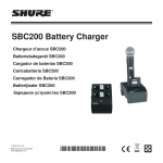 Shure SBC200 User's Manual