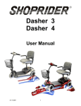 Shoprider GK83 User's Manual