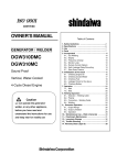 Shindaiwa DGW310DMC User's Manual