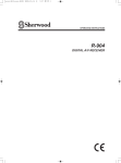 Sherwood R-904 User's Manual