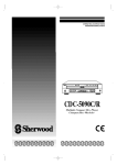 Sherwood CDC-5090C User's Manual