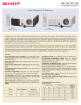 Sharp XR-32SL Specification Sheet