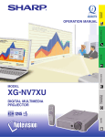 Sharp XG-NV7XU Owner's Manual