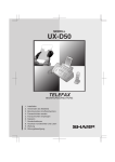 Sharp UX-D50 User's Manual