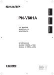 Sharp PN-V601A Quick Guide