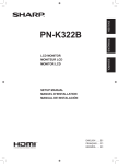 Sharp PN-K322B Quick Guide
