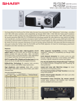 Sharp PG-F255W Brochure