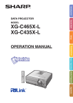 Sharp Notevision XG-C465X-L User's Manual