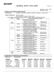 Sharp MX-M1100 MSDS