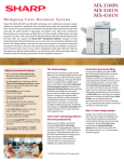 Sharp MX-3500N Specification Sheet