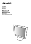 Sharp LL-T1811W User's Manual