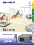 Sharp PG-C30XU User's Manual