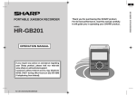 Sharp GB201 User's Manual