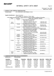 Sharp DX-C310 MSDS