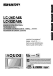 Sharp AUUOS LC-26DA5U User's Manual