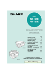 Sharp AR-153E User's Manual
