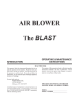 Sharp AIR BLOWER User's Manual