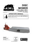 Servis-Rhino RHINO AGM52 User's Manual