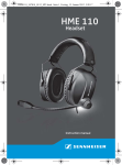 Sennheiser Corded Headset HME 110 User's Manual